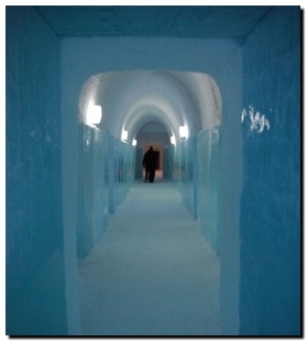 Corridor in Ice Hotel
