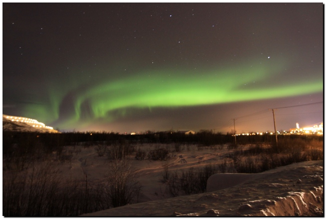 Northern Light in Kiruna, Sweden