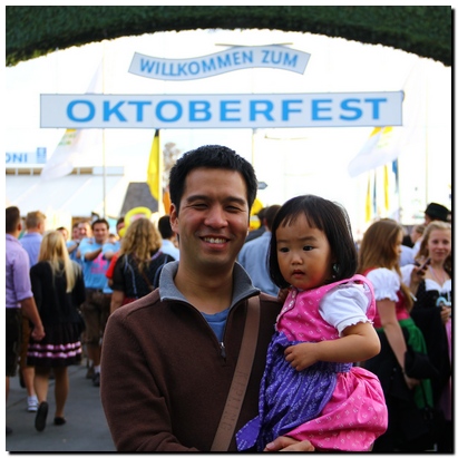 Dr. Panit & Daughter in Oktoberfest